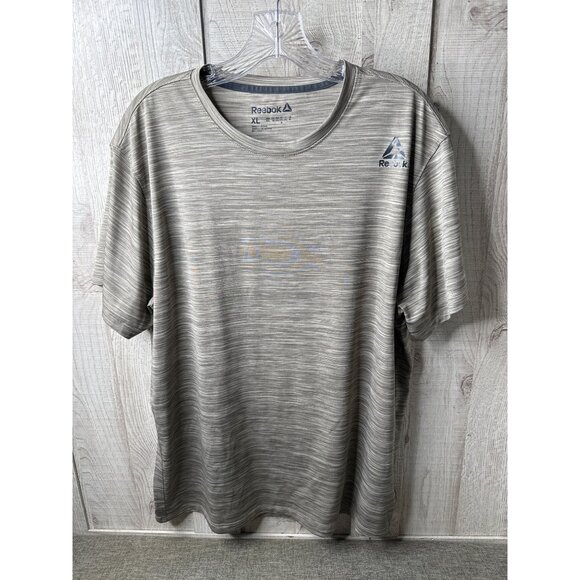 Reebok Mens XL Activewear T-Shirts 2-Pack Brown & Green Polyester Blend - Picture 4 of 9